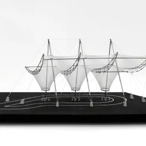 Model of the Rosa Parks Transit Center